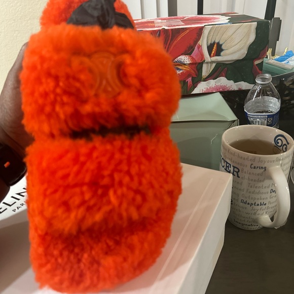 Celine fur triomphe slides - Picture 4 of 5